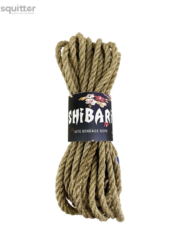 Джутова мотузка для шібарі Feral Feelings Shibari Rope, 8 м сіра SO4006 фото