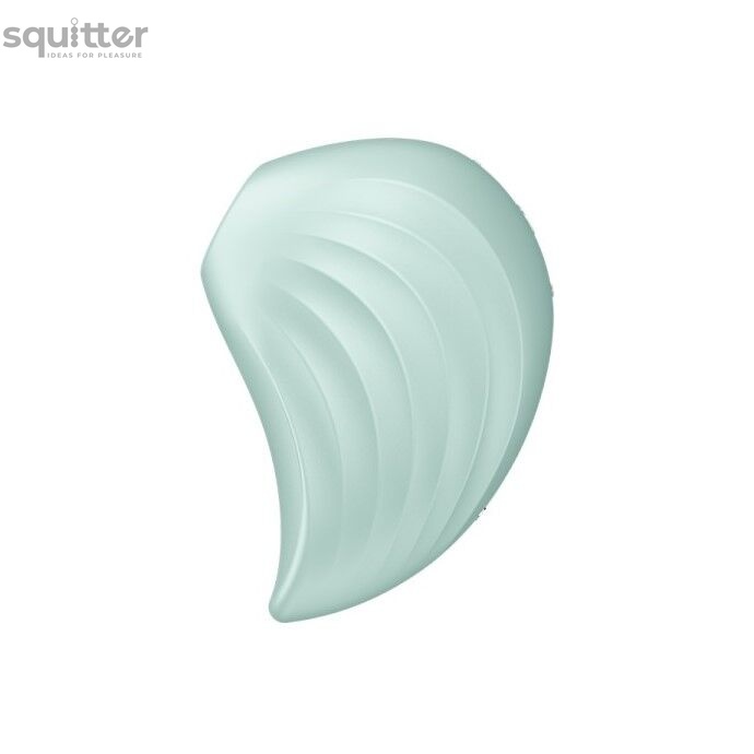 Вакуумний кліторальний стимулятор із вібрацією Satisfyer Pearl Diver Mint SO6077 фото