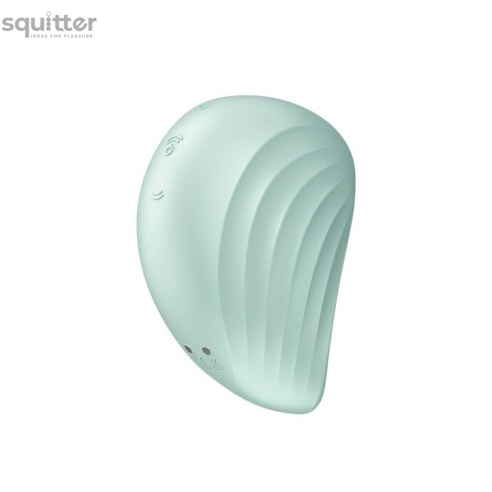 Вакуумний кліторальний стимулятор із вібрацією Satisfyer Pearl Diver Mint SO6077 фото