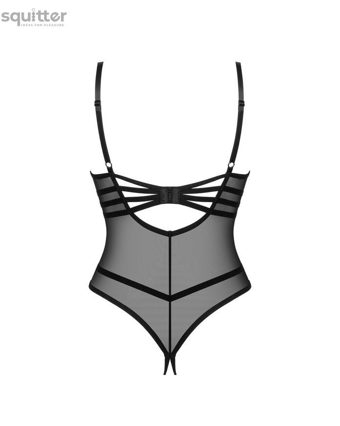 Боді Obsessive Roxelia crotchless teddy XS/S SO9065 - онлайн-сексшоп Сквітер