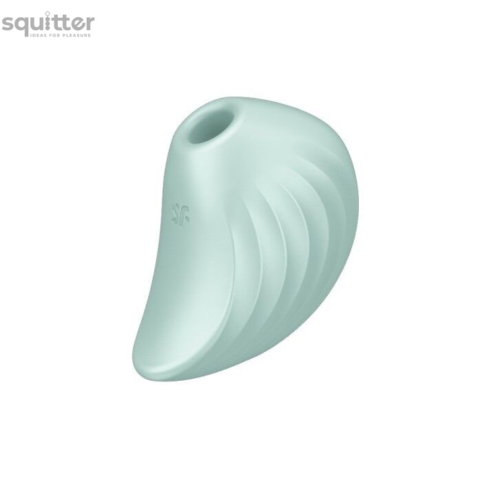 Вакуумний кліторальний стимулятор із вібрацією Satisfyer Pearl Diver Mint SO6077 фото