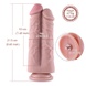 Подвійний Ділдо для секс-машин Hismith 8.5″ Two Cocks One Hole Silicone Dildo SO6206 фото 7