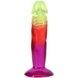Дилдо Doc Johnson Crystal Jellies - 6.5 Inch Classic Dong - Rainbow SX4489,3 - інтернет-магазин інтимних товарів Squitter