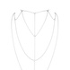 Цепочка для спины Bijoux Indiscrets Magnifique Back and Cleavage Chain - Silver, украшение для тела SO2655 фото 2