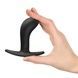 Анальна пробка Fun Factory BOOTIE M Black, діаметр 3,3 см, тонкий обмежувач SX3730,2 - інтернет-магазин інтимних товарів Squitter