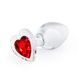 Скляна анальна пробка NS Novelties Crystal - Desires - Red Heart - Medium SX4353,1 - інтернет-магазин інтимних товарів Squitter