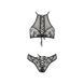 Эротический комплект AZALIA SET black L/XL PassionSO4137,5 - интернет-магазин интимных товаров Squitter
