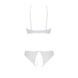 Комплект із бра, трусиків з ажурним декором та відкритим кроком Passion URSULA SET S/M, white SO5845,4 - інтернет-магазин інтимних товарів Squitter