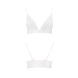 Еластичний топ з мереживом Passion PS001 TOP white, size M SO4188 фото 4