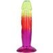 Дилдо Doc Johnson Crystal Jellies - 6.5 Inch Classic Dong - Rainbow SX4489,4 - інтернет-магазин інтимних товарів Squitter