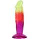 Дилдо Doc Johnson Crystal Jellies - 6.5 Inch Classic Dong - Rainbow SX4489,1 - інтернет-магазин інтимних товарів Squitter