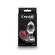 Скляна анальна пробка NS Novelties Crystal - Desires - Red Heart - Medium SX4353,3 - інтернет-магазин інтимних товарів Squitter