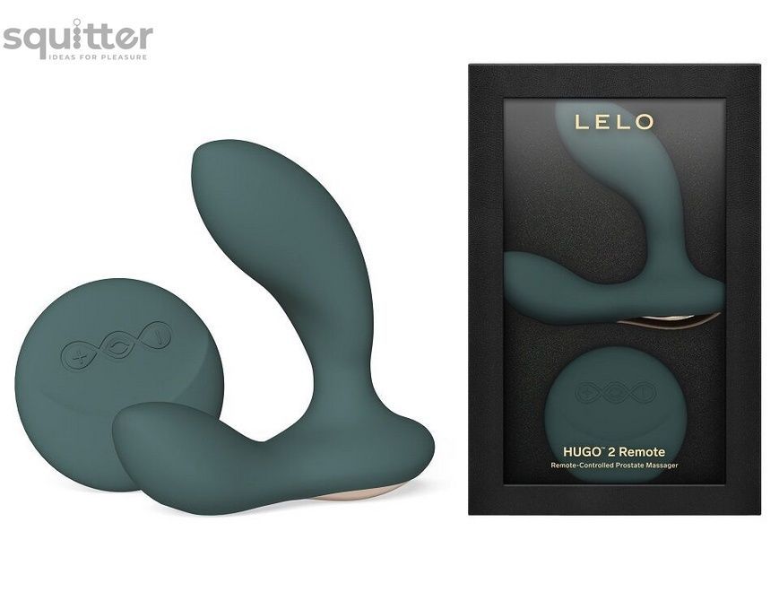 Масажер простати LELO Hugo 2 Remote Green, 2 мотори, дуже потужний, пульт ДК SX0690 - онлайн-сексшоп Сквітер