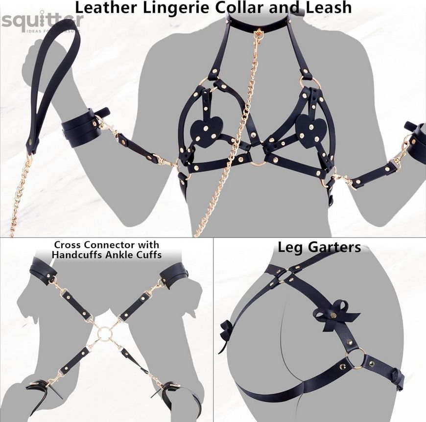 БДСМ-набір LOCKINK YEAHWOW Forced Nadu pose correction set SX2846 - онлайн-сексшоп Сквітер