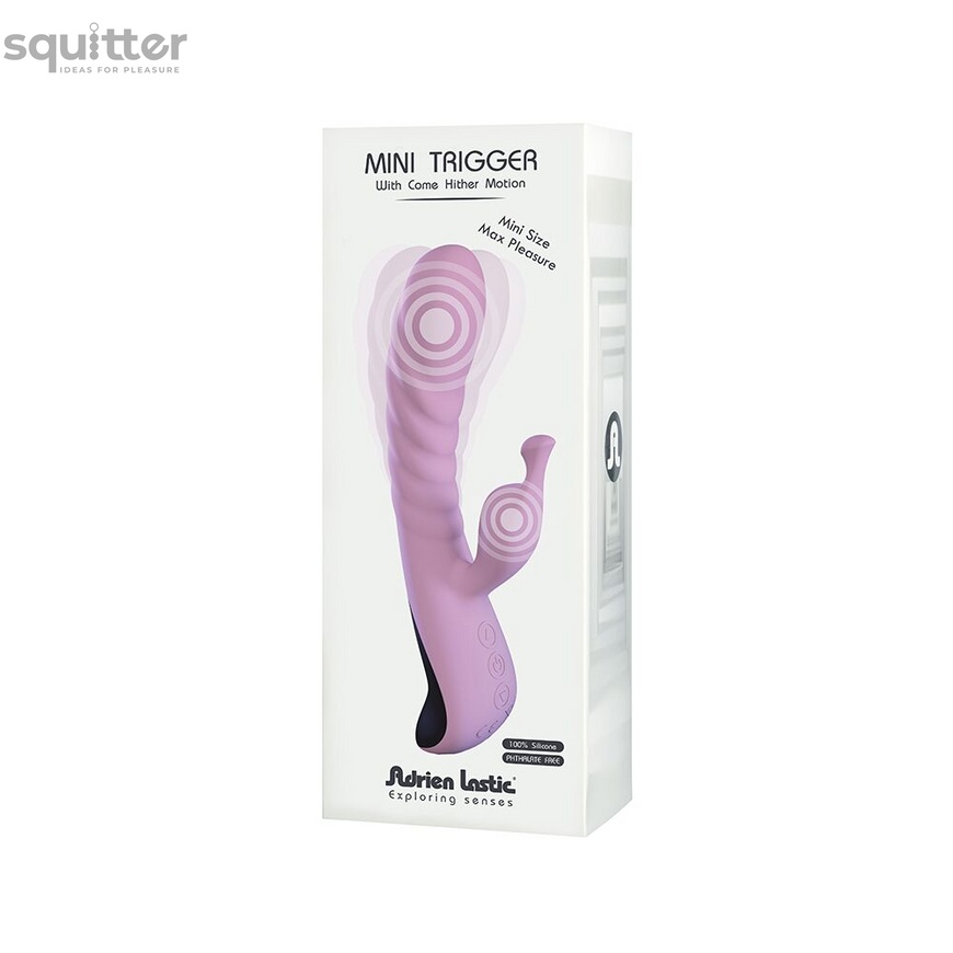 Вибратор Adrien Lastic Mini Trigger с массирующими движениями ствола AD11131 фото