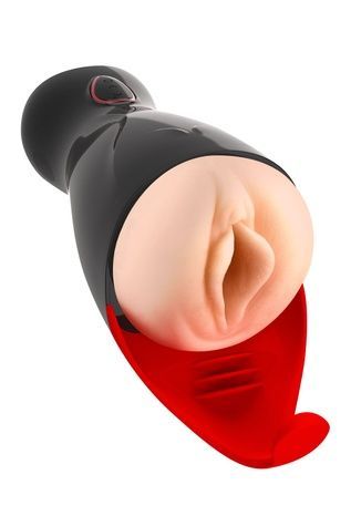 Преміум-вібромастурбатор Real Body - Real Sucking Pussy 2, всмоктування, звук, стимуляція промежини SO8692 - онлайн-сексшоп Сквітер