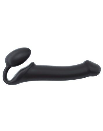 Безремневой страпон Strap-On-Me Black L, полностью регулируемый, диаметр 3,7см SO2712 - онлайн-сексшоп Сквитер