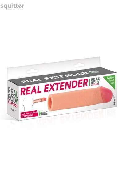 Насадка на член Real Body — Real Extender BEAST з відкритою головкою SO3719 фото