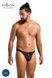 Мужские слипы на шнуровке Passion 044 Slip Ben L/XL Black, экокожа, люверсыSO7603,5 - интернет-магазин интимных товаров Squitter