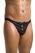 Мужские слипы на шнуровке Passion 044 Slip Ben L/XL Black, экокожа, люверсыSO7603,1 - интернет-магазин интимных товаров Squitter