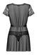 Пеньюар Obsessive Alluria peignoir & thong, L/XL, прозорий, з мереживом, пояс, трусики в комплекті SX1125,4 - інтернет-магазин інтимних товарів Squitter