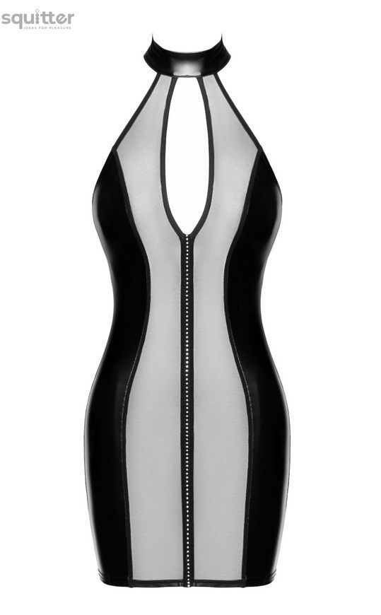 Сукня Noir Handmade F370 Luxuria Crystal Sheer Mini Dress XL SX4107 - онлайн-сексшоп Сквітер