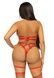 Портупея-тедді з ременів Leg Avenue Studded O-ring harness teddy M Red, екошкіра SO8561,2 - інтернет-магазин інтимних товарів Squitter