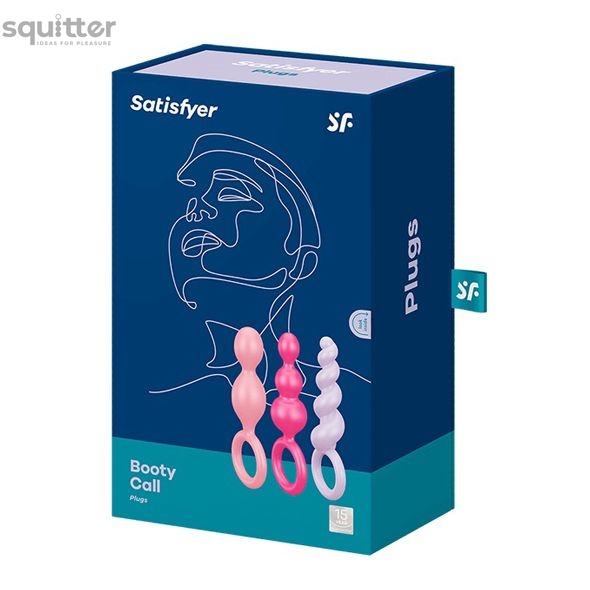 Набор анальных игрушек Satisfyer Plugs colored (set of 3) - Booty Call, макс. диаметр 3 см SO2324 фото