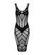 Полупрозрачное платье миди Obsessive D609 dress S/M/L, blackSO7703,3 - интернет-магазин интимных товаров Squitter