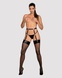 Гартеры Obsessive A741 garter belt black O/S, искусственная кожа SO7854 фото 3