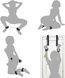 БДСМ-набір LOCKINK YEAHWOW Door Swing & Leg Spreader Bondage set SX2847,2 - інтернет-магазин інтимних товарів Squitter
