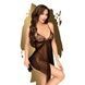 Бэби-долл с ажурным браллетом и высоким разрезом Penthouse - Sweet Beast Black L/XLSO5295,1 - интернет-магазин интимных товаров Squitter
