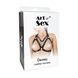 Портупея женская с шипами Art of Sex - Demia Leather harness, Черная XS-MSO8305,3 - интернет-магазин интимных товаров Squitter
