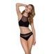 Спортивный топ с прозрачной вставкой Passion PS006 TOP black, size LSO4239,3 - интернет-магазин интимных товаров Squitter