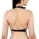 Портупея женская с шипами Art of Sex - Demia Leather harness, Черная XS-MSO8305,2 - интернет-магазин интимных товаров Squitter