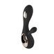 Вибратор-кролик LELO Soraya Wave Black, манящие движения стволаSO8112,2 - интернет-магазин интимных товаров Squitter