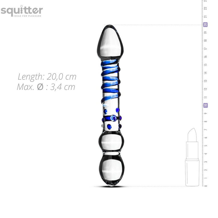 Скляний ділдо Gildo Glass Dildo No. 21 SO4589 фото