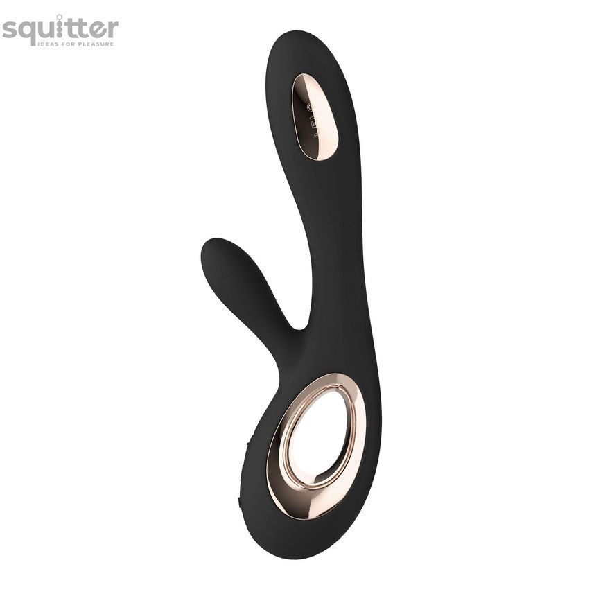 Вибратор-кролик LELO Soraya Wave Black, манящие движения ствола SO8112 - онлайн-сексшоп Сквитер