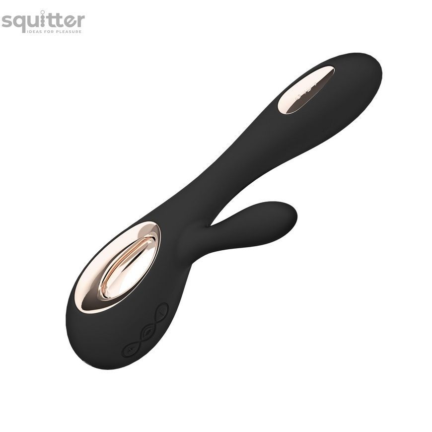 Вибратор-кролик LELO Soraya Wave Black, манящие движения ствола SO8112 - онлайн-сексшоп Сквитер