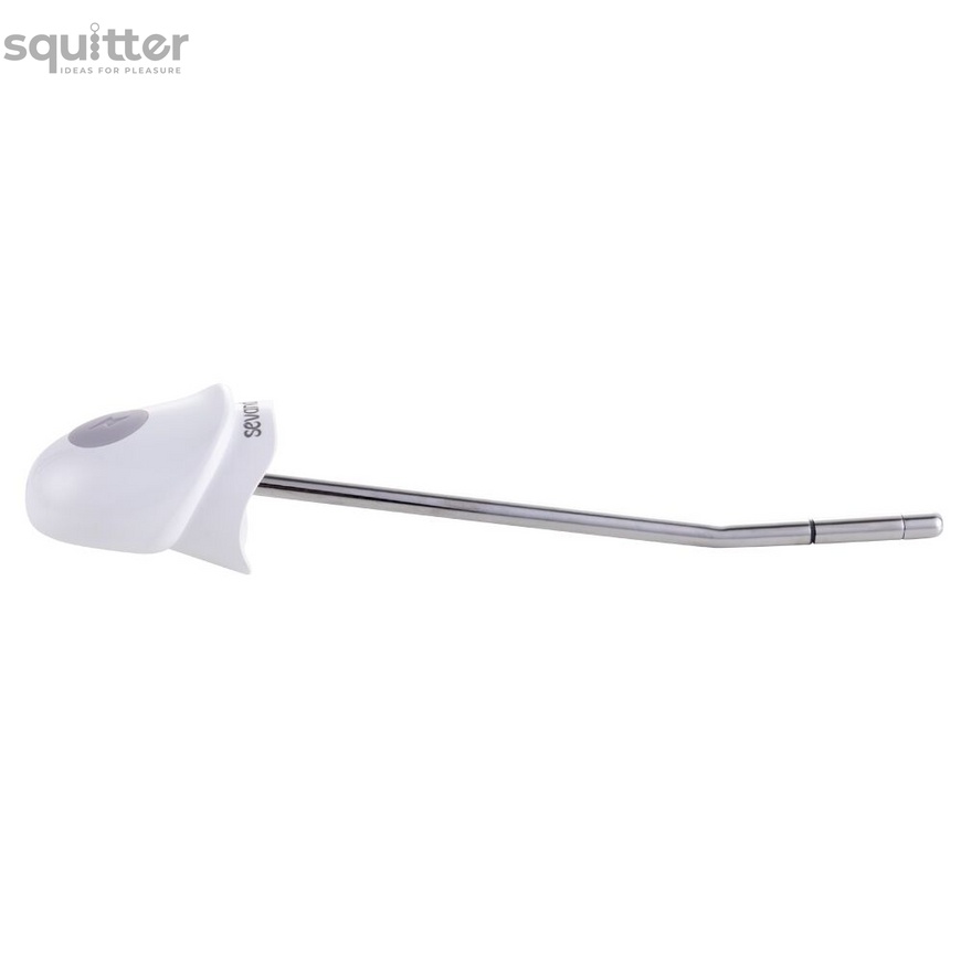 Уретральний зонд LOCKINK SEVANDA Vibrating & E-stim Metal Urethral Sounding - White SX0885 фото