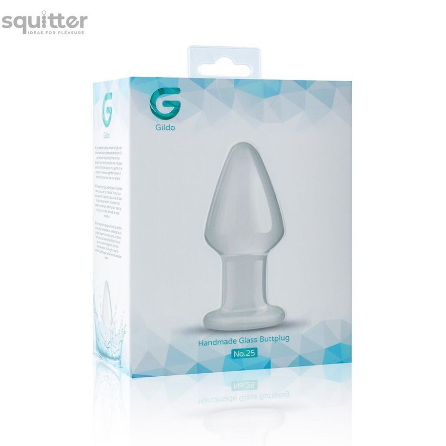 Стеклянная анальная пробка Gildo Glass Buttplug No. 25 SO4416 - онлайн-сексшоп Сквитер