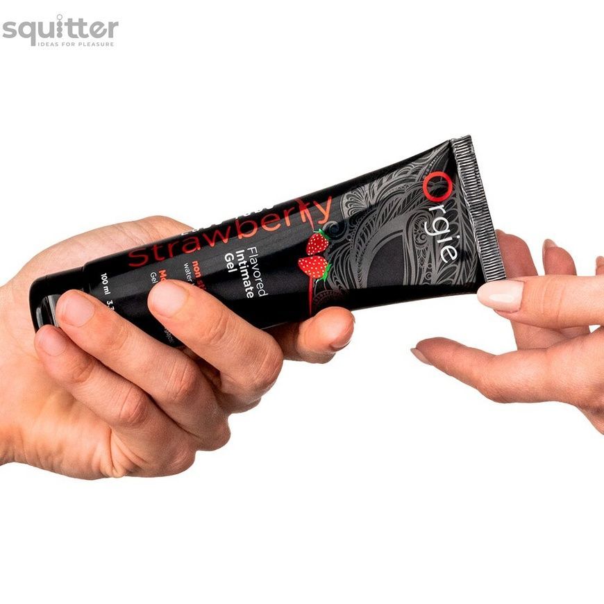 Лубрикант на водній основі Orgie Lube Tube Strawberry, 100 мл, зі смаком та ароматом полуниці SX1525 - онлайн-сексшоп Сквітер