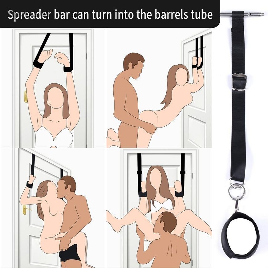 БДСМ-набір LOCKINK YEAHWOW Door Swing & Leg Spreader Bondage set SX2847 - онлайн-сексшоп Сквітер