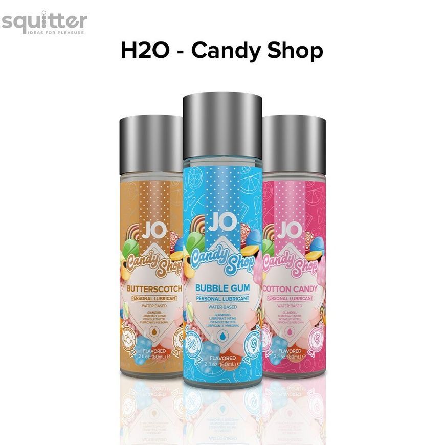 Лубрикант на водной основе System JO H2O - Candy Shop - Butterscotch (60 мл) без сахара и парабенов SO2617 - онлайн-сексшоп Сквитер