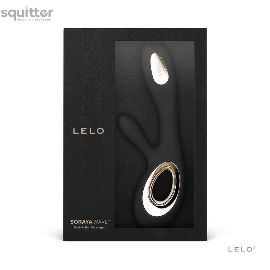 Вибратор-кролик LELO Soraya Wave Black, манящие движения ствола SO8112 - онлайн-сексшоп Сквитер