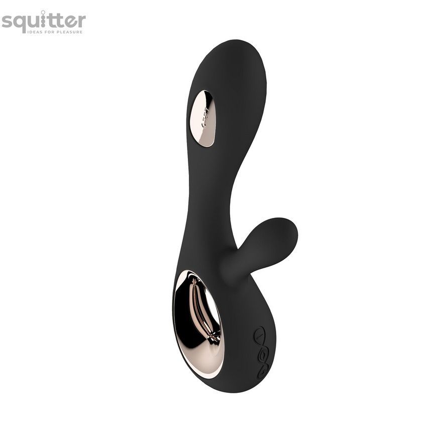 Вибратор-кролик LELO Soraya Wave Black, манящие движения ствола SO8112 - онлайн-сексшоп Сквитер