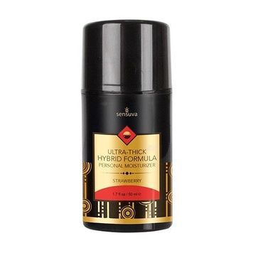 Густая крем-смазка на гибридной основе Sensuva UltraThick Hybrid Formula Strawberry (50 мл) SO3257 - онлайн-сексшоп Сквитер