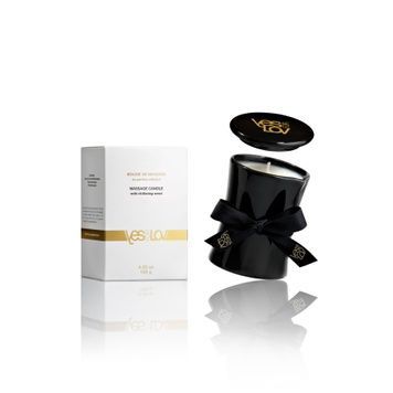 Масажна свічка YESforLOV MASSAGE CANDLE with titillating scent 120 г, пряний аромат, віск + олії SX4535 - онлайн-сексшоп Сквітер