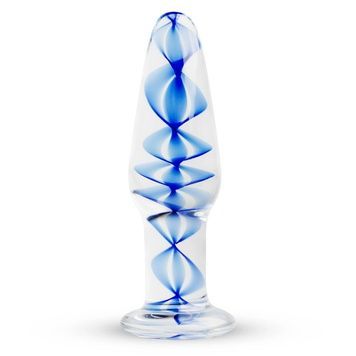 Стеклянная анальная пробка с внутренней спиралью Gildo Glass Buttplug No. 23 SO4417 - онлайн-сексшоп Сквитер