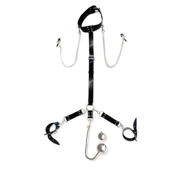 Бондажний набір з металевим анальним гаком Art of Sex Beatrice Bondage set with anal hook №&thinsp;4 SO8509 - онлайн-сексшоп Сквітер